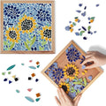 E2CTiles Sunflower Ceramic Mosaic Art Kit, DIY Mosaic Tile Craft Kit | No by E2CTiles-EasyMosaicKit