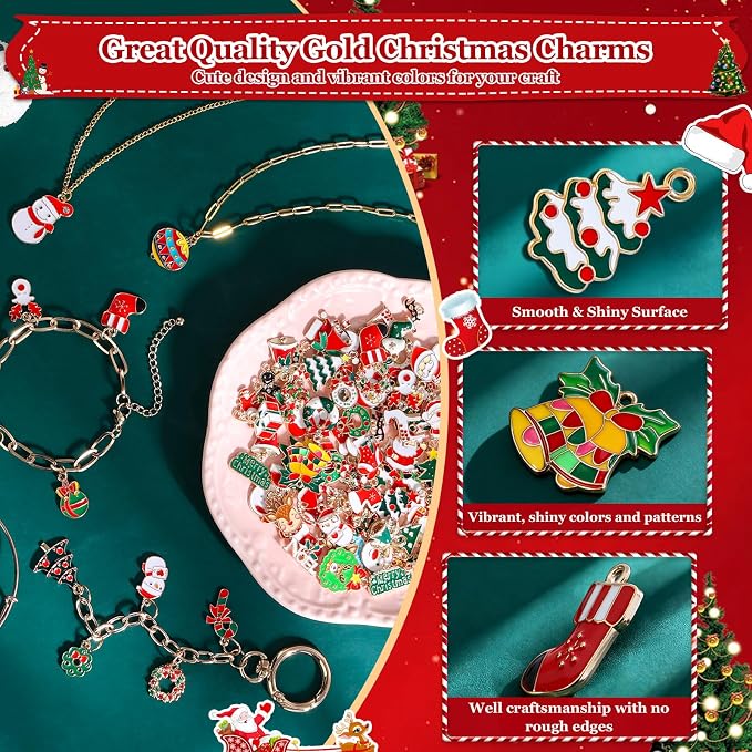 Modacraft 120 Pcs Christmas Charms - Image 3