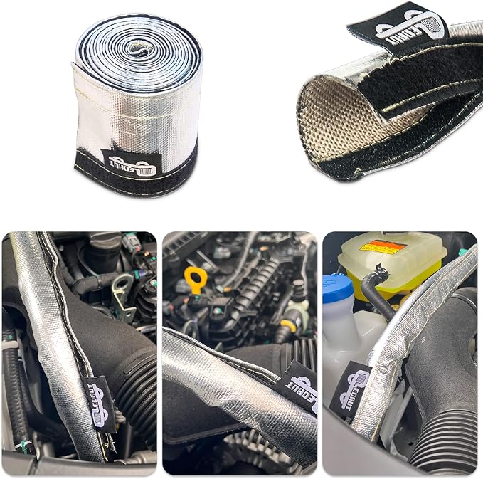 2 Pcs Heat Shroud Sleeve Aluminized Sleeving - Image 4