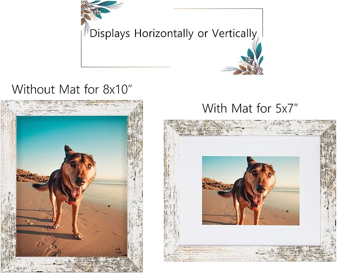 Califortree Rustic White 8x10 Picture Frame - Image 3