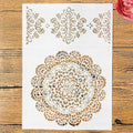 TIAMECH A4 Reusable Intricate Mandala Stencil by TIAMECH