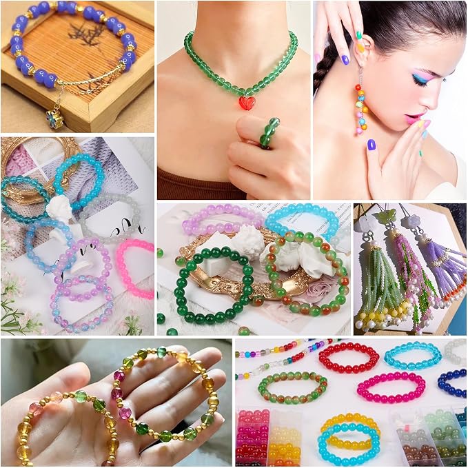 XSEINO 5700PCS 4mm Round Glass Beads - Image 4