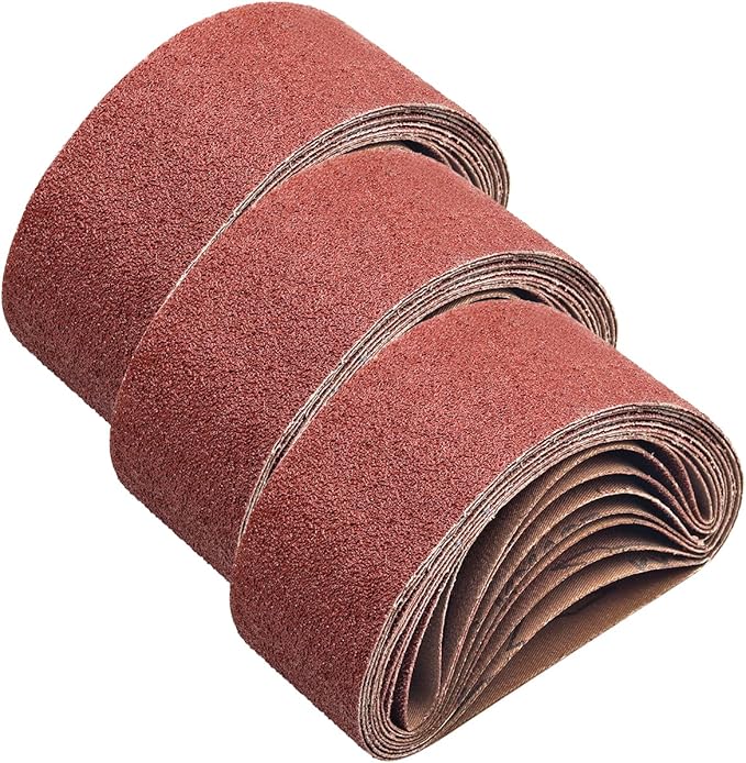 24 Pcs 2.5X16 Inch Sanding Belts, Aluminum Oxide 2-1/2 x 16 sanding belts Sandpaper for Belt Sander, 8 Each of 40 60 80 Grits
