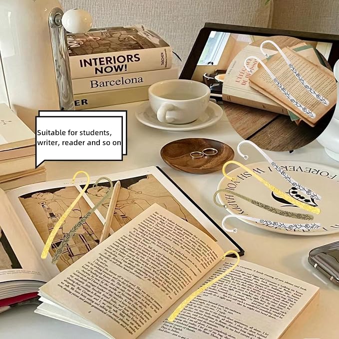 12 Pcs Beadable Bookmarks DIY Metal Blank Bar Bookmark - Image 8