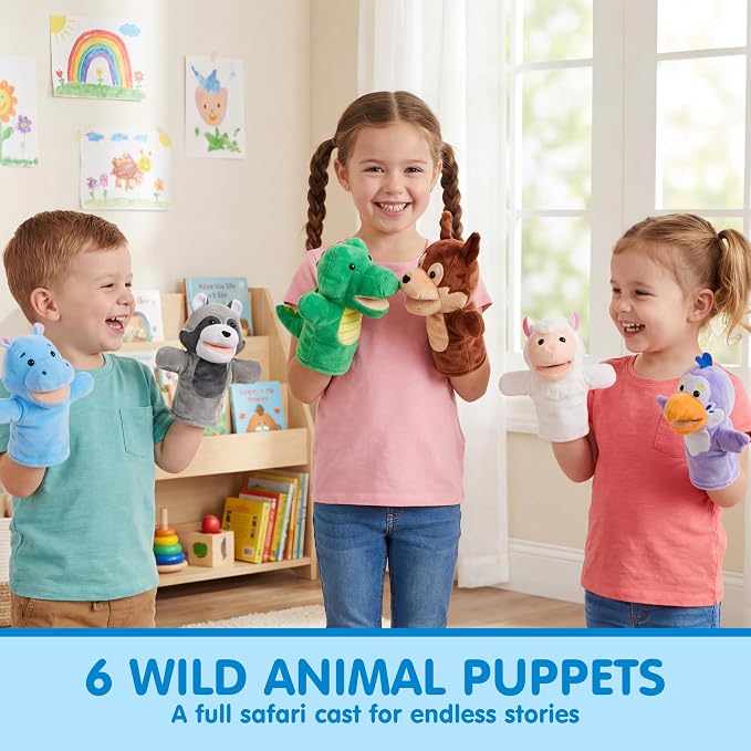 JOYIN 6Pcs Kids Hand Puppet Set - Image 7