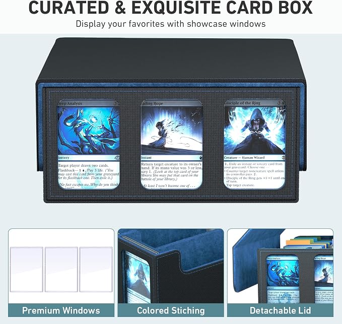 3-Row Trading Card Storage Box, Bulk Cards Case - Image 4