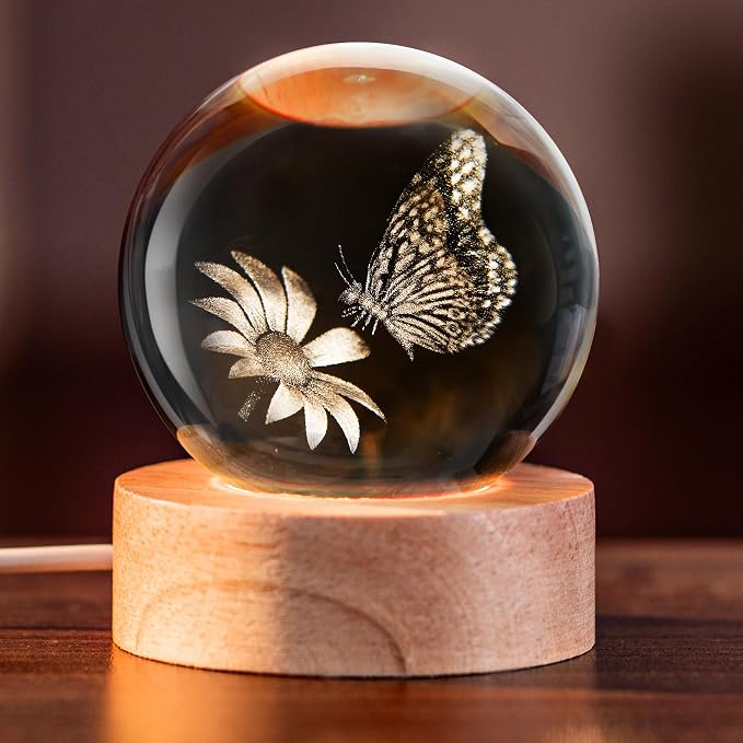 IFOLAINA Butterfly Crystal Ball Gifts Ideas by IFOLAINA