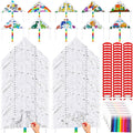 Libima 30 Pack Large Kites for Kids and Adults Bulk 39.4 Inch DIY Making Kit by Libima