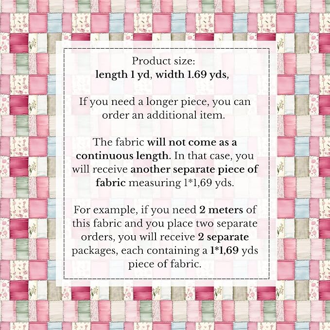 100% Cotton Fabric by the Yard – Turkish Quality Quilting & Sewing Fabric - Image 4