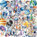 50 Pcs Clear PET Outer Space Stickers by Unknown