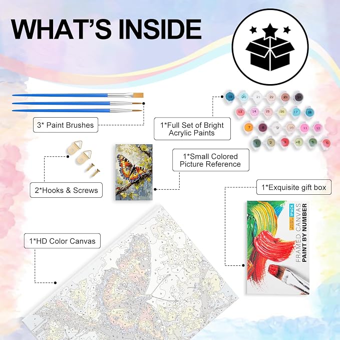 Yezavesu Framed Paint by Numbers Kit - Image 5
