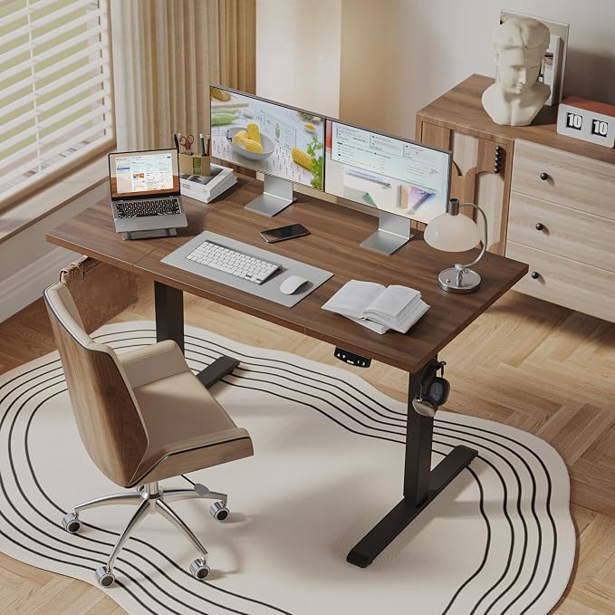 Agilestic Electric Standing Desk, 63 x 23.6 Inches Height Adjustable Desk - Image 2