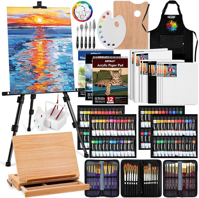 187Pcs Professional All-in-One Art Painting Kit by Unknown