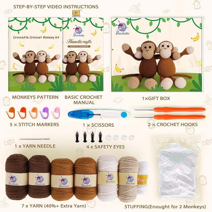 Crochetta Crochet Kit for Beginners, Crochet Kits - Image 7