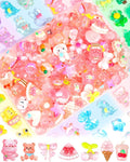FIVEIZERO 100PCS Cute Slime Charms, Kawaii Flatback Resin Charms | 50+ Unique by FIVEIZERO