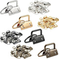 120Pcs 1 Inch Key Fob Hardware Set, 4 Colors Gold Silver Black Bronze | Metal by Unknown