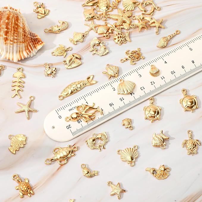 MARFOREVER 120 PCS Summer Beach Charms - Image 4