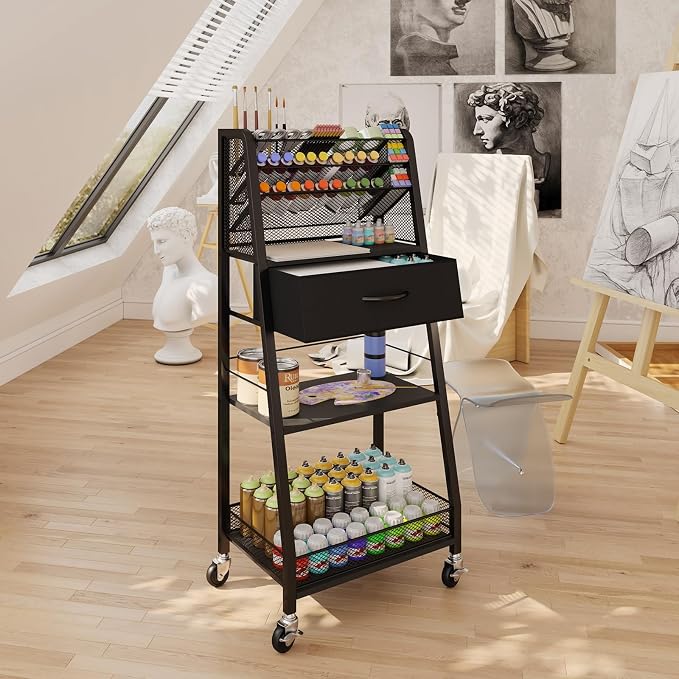 Homsorout 3 Tier Rolling Cart - Image 4