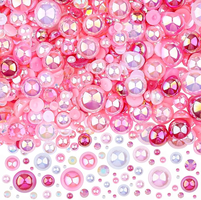 3900+ Pcs Rhinestones and Pearls Kit, 2-10mm Flatback Gems by ShowNow