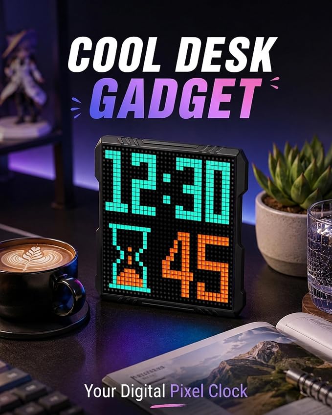 32x32 LED Pixel Art Display, USB Powered Gaming Desk Decor - Image 5