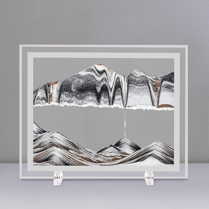 LCDOCLAK Moving Sand Art Picture, 3D Hourglass Deep Sea Sandscape, 3D Desktop - Image 7