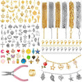 Zefy 18K Gold Silver Chain for Jewelry Making, 19.7ft 6 Rolls Stainless Steel by Zefy
