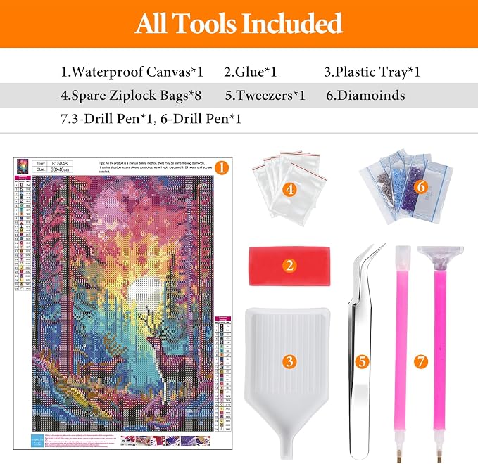 Offito Rainbow Sunset Diamond Art Kits - Image 5
