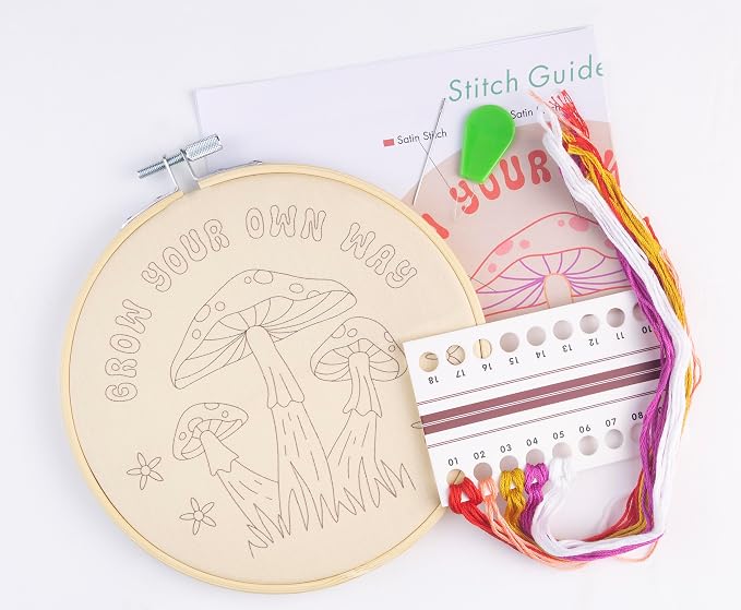 FUNATIC Grow Your Own Way Embroidery Kit | Funny Beginner Needle Work Starter - Image 2
