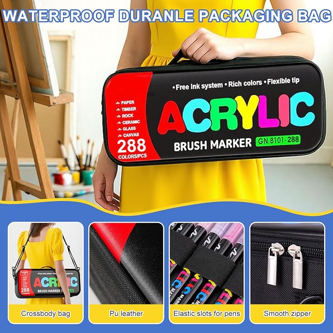 288 Colors Acrylic Paint Markers - Image 4