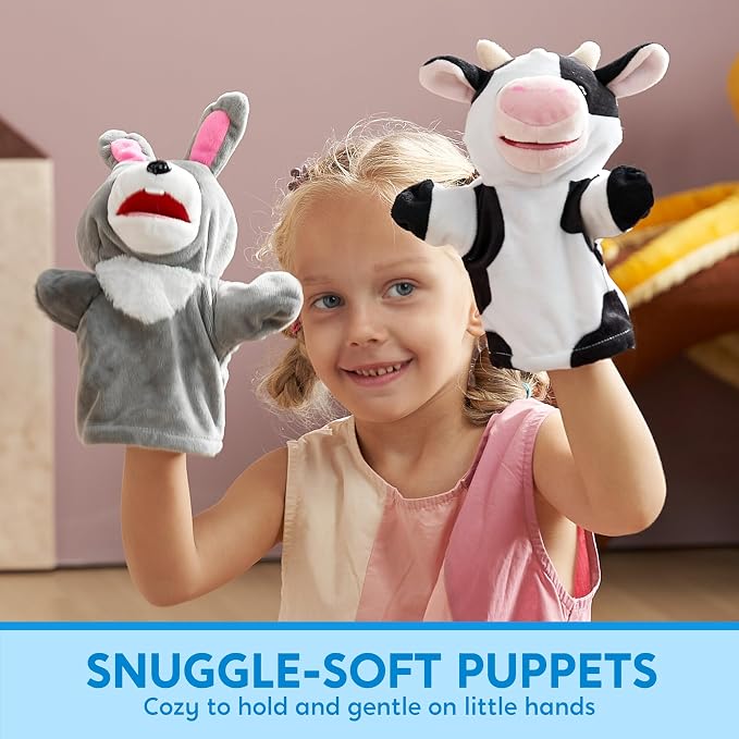 JOYIN 6Pcs Kids Hand Puppet Set - Image 2