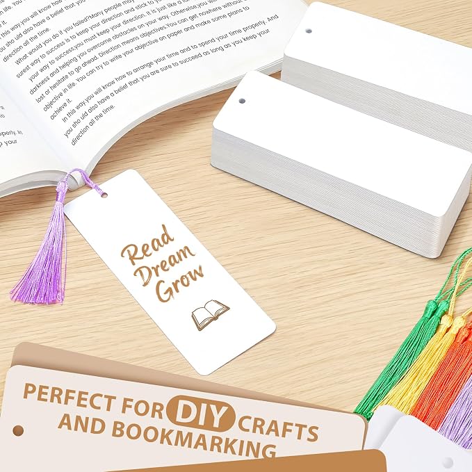120 Pcs Blank Bookmarks to Decorate - Image 6