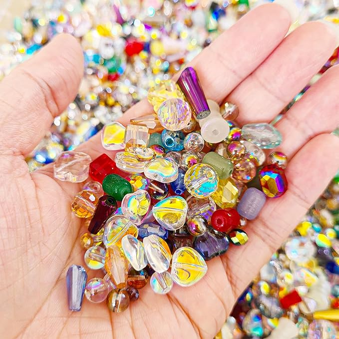 Half Pound Assorted Glass Beads - Image 3