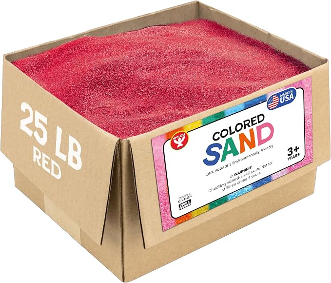 Hygloss Colored Sand for Crafts – 25 lb by HyglossProductsInc