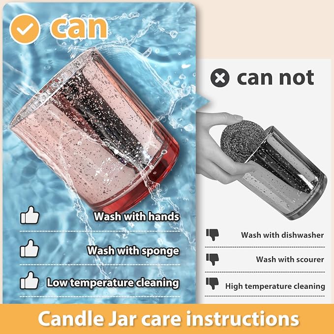 SHOWIN Thick Candle Jars for Making Candles 16 Pcs, 7 OZ Empty Jars - Image 3