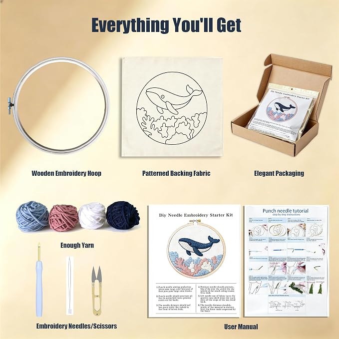 AohaiNova Punch Needle Kits for Adults Beginner, Punch Needle Starter Kit Easy - Image 4