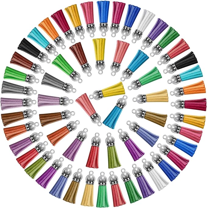 Paxcoo 120pcs Acrylic Keychain Blanks & Rings Bulk - Image 2