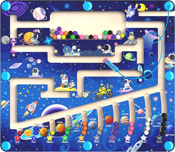 MTYOKILN Magnetic Color and Number Maze by MTYOKILN