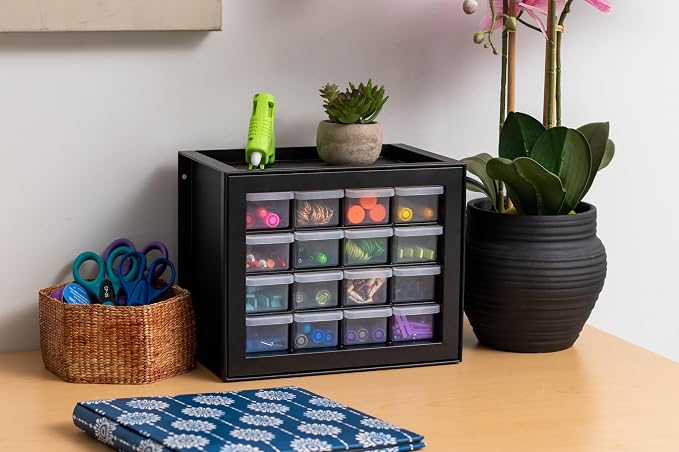 IRIS USA 16-Drawer Small Drawer Organizer, Made in USA, Stackable Teacher - Image 5