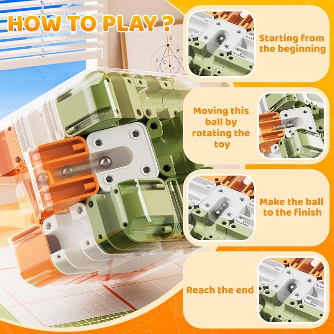 3D Cube Puzzle for Kids 5-8 8-12, Color Matched Game, Education Sensory Toys - Image 5