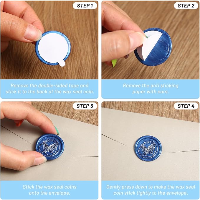 360 PCS Double Sided Adhesive Wax Seal Stickers Removable Sticky Tack Putty - Image 3