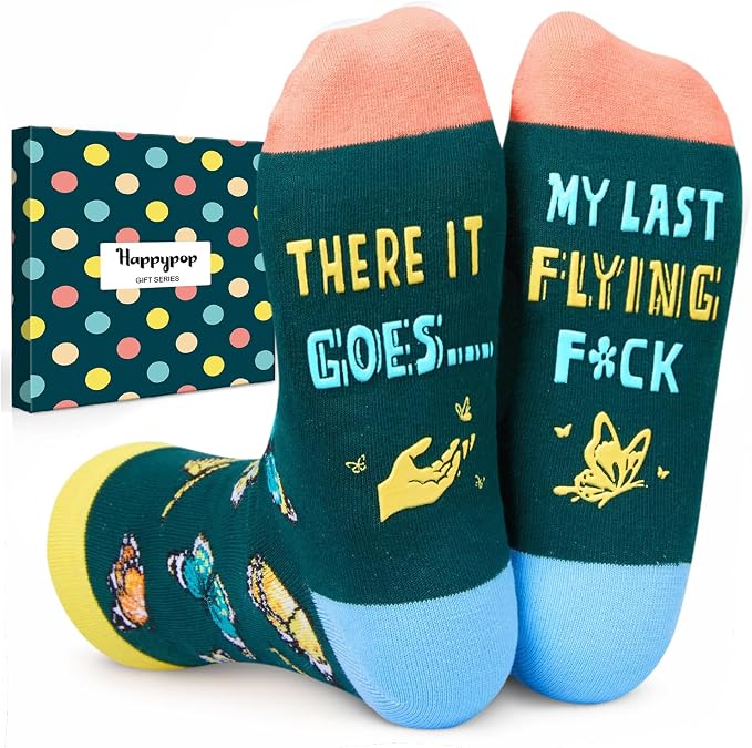 Funny Socks for Women Men by HAPPYPOP