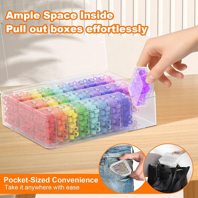 2 Pack 60 Pcs Bead Organizer Box, Craft Storage Box - Image 6