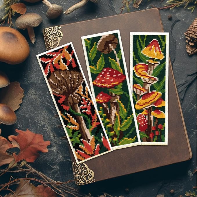 ORIGACH 6 Pcs Cross Stitch Bookmark Kit - Image 6
