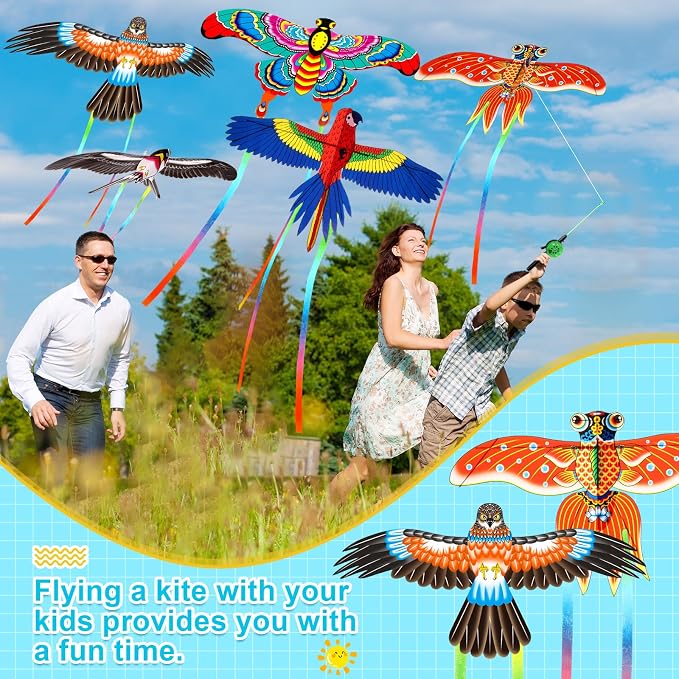 Simgoing 6 Pcs Large Fishing Rod Kite - Image 6