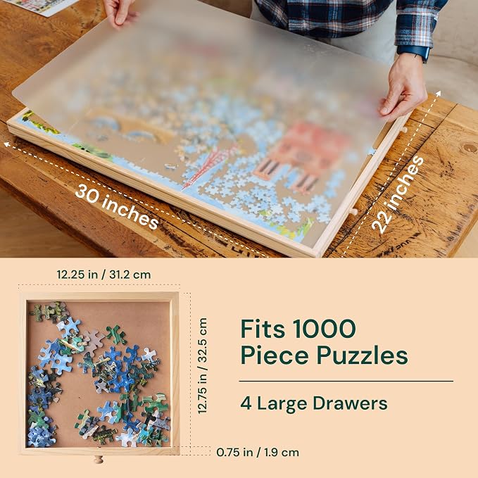 PlayVibe 1000 Piece Puzzle Board - Image 7