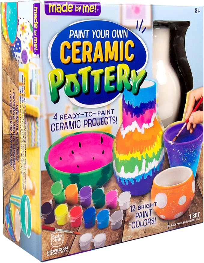 Made By Me Paint Your Own Ceramic Pottery, Fun Ceramic Painting Kit - Image 3