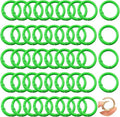 Round Carabiner Clip Bulk 48pcs 1 Inch Colorful Circle Carabiner Key Ring Clips by Cmidy