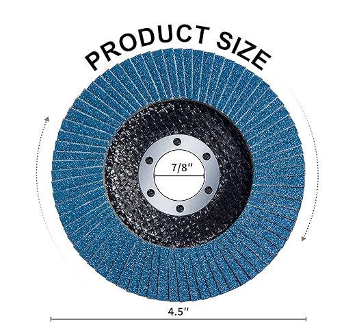 S SATC 20PCS Flap Discs 4 1/2 for Angle Grinder High Performance Grinder Flap Disc 80Grit Type 29