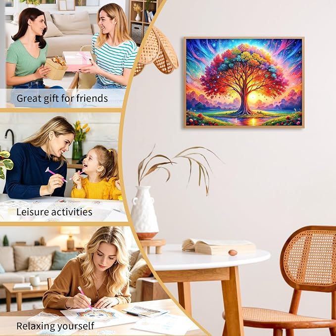 Tree of Life Diamond Art Kits for Adults Beginners 12x16 in, DIY Craft Gift | - Image 8