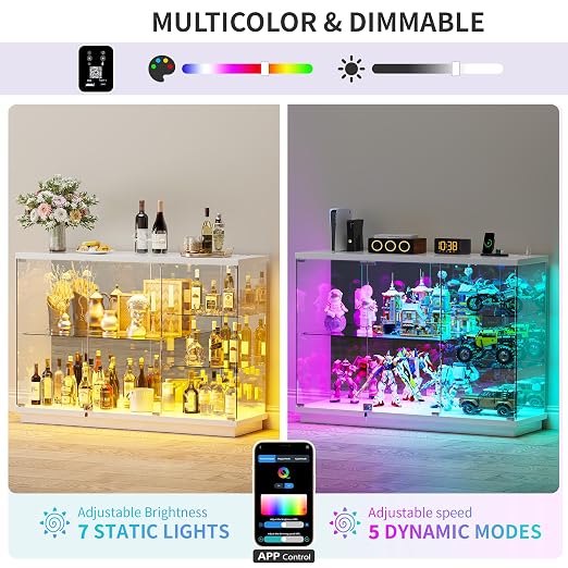 HNEBC 5-Tier Lockable Display Cabinet - - Image 3